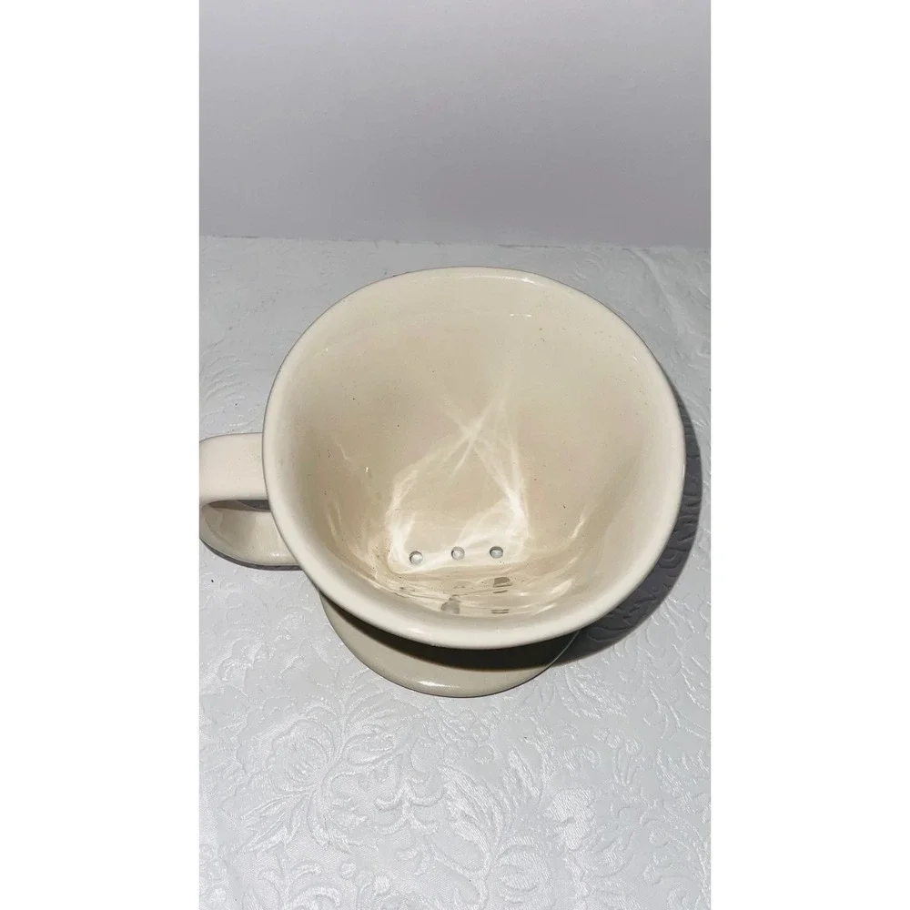 Rae Dunn Kitchen Coffee Pour Over Ceramic Dripper Cream Farmhouse Magenta